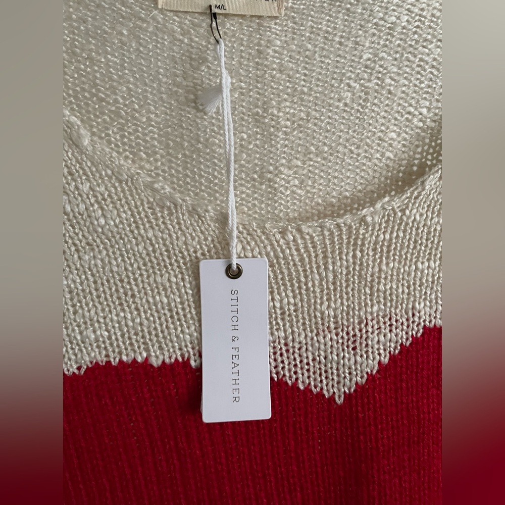 Stitch + Feather Big Heart Sweater - Picture 2 of 5